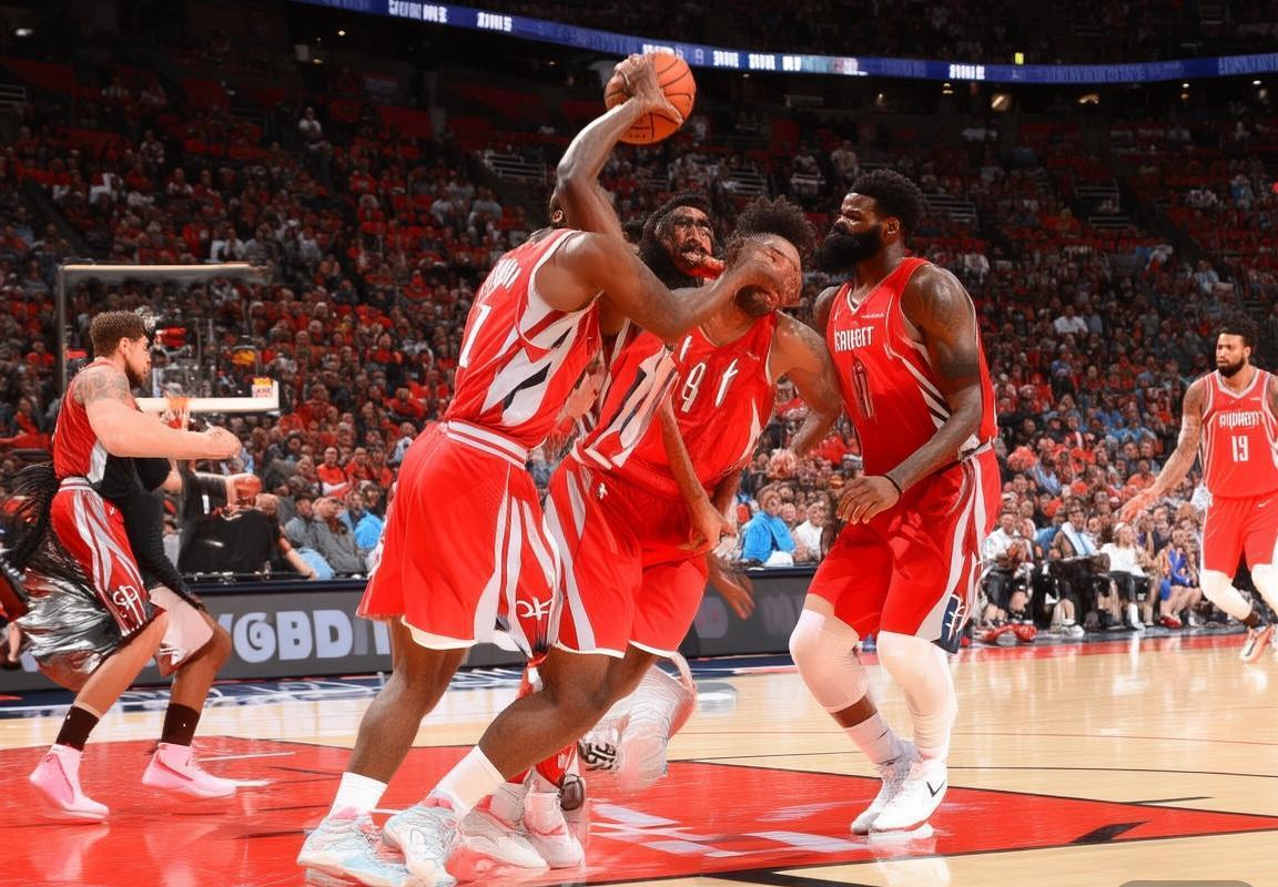 NBA季后赛湖人队大战火箭队：詹姆斯戴维斯领航，湖人内线强攻致胜(图3)